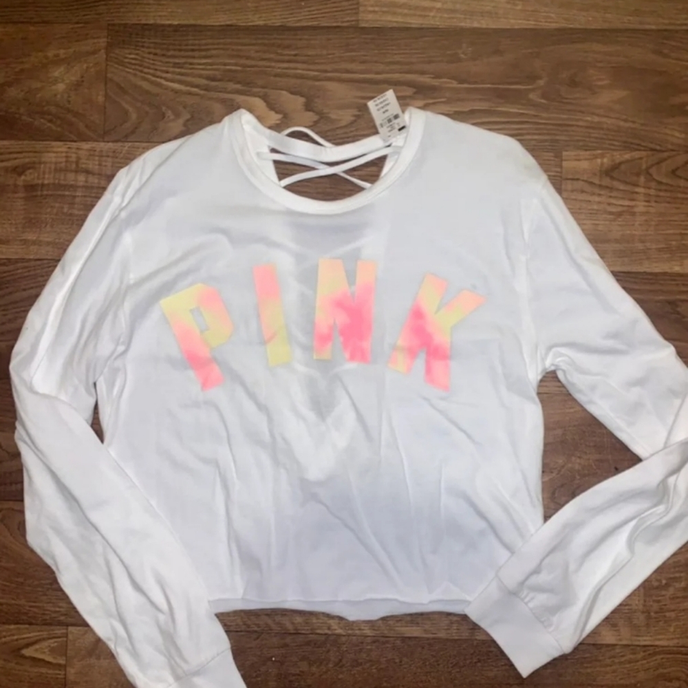 White crop top sold on Mercari